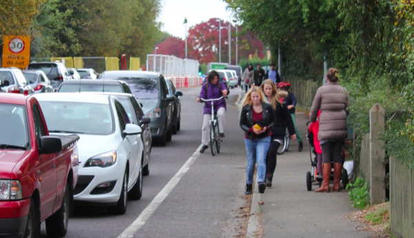 The photo for Safer Walking and Cycling between NW Cambridge and Girton.