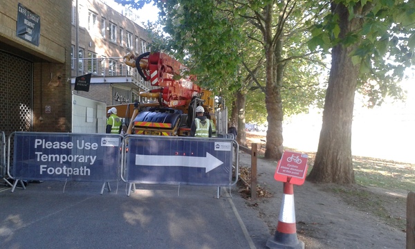 The photo for Regent Terrace temporary closure.